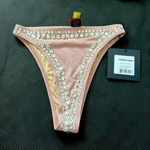 NWT Norma Kamali sparkle bikini bottom